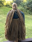 Antique Chinese Pearwood Farmer Doll Door Of Hope Mission Original Outfit