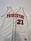 Game Worn Used Princeton Tigers Speedline Baseball Jersey Size 44  21