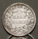 1853 Arrows Seated Liberty Half Dime Au Super Clash