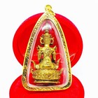 Somdej Phra Maha Chakkraphat Micron Gold Case Thai Amulet Pendant Buddha Charm