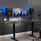 Vivo Universal Black Steel Clamp-on Desk   Table Speaker Stands  2 Pack