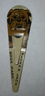 Cracker Jack Lot 663 -tin Dog Bookmark 1940s -bulldog