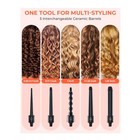 5 In 1 Curling Wand Set Ohuhu Interchangeable Ceramic Barrel Hair Curler