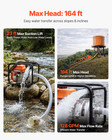 2in Gas Powered Water Pump 128 Gpm 6hp Semi Trash Pump W  Hose Irrigation