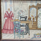 Paula Vaughan Vintage Completed Cross Stitch A Cameo Of The Past 13x10 No Frame