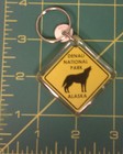 Alaska  Keychain - Denali National Park Howling Wolf - Great Collectible Item