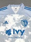 Adidas Kansas City Sporting Soccer Club Jersey Prime Blue Fi4221 Men s Large
