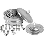 Communion Ware Church Set   Stackable 2 Communion Trays With Cover   2