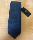 Nwt s Hart Schaffner Marx Blue Wool silk Tie Made In Italy