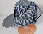 Vintage Railroad Engineer Hat Big Mac Union Made Sz 6 5 8 Pennys Usa 40s 50s