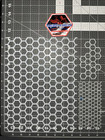 Hexagon Hex Bee Airbrush Custom Paint Stencil 3pc Set Mylar Honeycomb Stencils 3