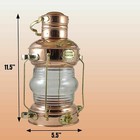 Maritime 14  Brass   Copper Anchor Oil Lamp Boat Light Ship Lantern New Engraved