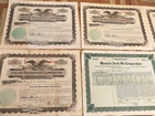 Lot 8 Oil Gas Stock Certificates 1922 Collins Development Western Arch Lease Vtg