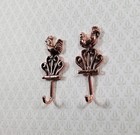 Dollhouse Rooster Wall Hooks Hangers For Towels 1 12 Scale Miniature Metal