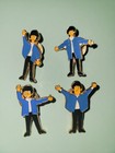 4 Vintage Beatles Pin Set  No Box But Very Good Condition