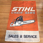 Vintage Stihl Chain Saws American Sales Service Sign Polyester Large Flag