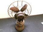 Antique Cast Iron Art Deco Style Tabletop Fan Works Fine