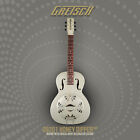 Gretsch G9201 Honey Dipper 6 String Resonator White Guitar Bundle