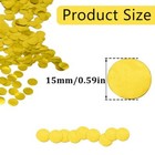 50g Metallic Gold Glitter Confetti 15mm Round Dots Wedding Party Decorations
