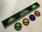 Tequila Patron Rubber Bar Mat Spill Mat Drip Mat Bar Runner   4pcs Mix Coasters
