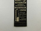 Rockefeller Center Tobacco Shop Cigarettes New York Vintage Matchbook Cover