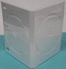 Lot Of 10 Pcs Of 14mm Standard White Double 2 Discs Dvd Case