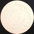 The National Hotel Habana Plaza New York Vintage Luggage Label Gilt Embossed