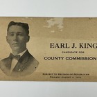 1914 Chillicothe Ohio Ross County Commissioner Candidate Advertising Card Photo