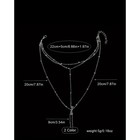 Minimalist Silvery Beaded Barefoot Anklet     Boho Chic Foot Chain For Summer And