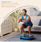 Lifepro Rumblex Plus 4d Vibration Plate Exercise Machine -triple Motor Oscill   