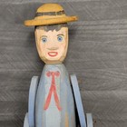 Vintage Primitive Folk Art Shelf Sitter Man Amish Large 18 