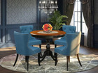Amsi5-bch-21 5 Piece Dining Room Furniture Set Includes A Round Kitchen Table Wi