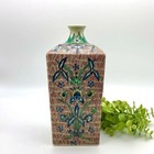 Antique Japanese Arita Porcelain Yazaemon Tokkuri Vase Jar Square Bottle Signed