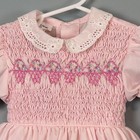 Vintage Polly Flinders Toddler Dress 2t Pink Hand Smocked Puff Sleeve - Plz Read