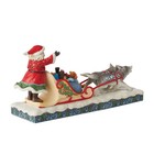 Enesco Jim Shore Heartwood Creek Santa Dog Sledding Figurine 4 53 Inch