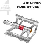 Rockbros 4bearings Mountain Bike Pedals Platform Flat Pedals Aluminum Alloy9 16 