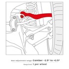 Lykt 2pcs Rear Alignment Adjustable Camber Control Arms Kit For Lexus Is gs rc