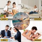14 Inch Sunset Beach Wall Clock    Wooden Silent Wall Clock Non Ticking