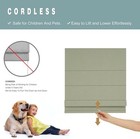 Changshade Roman Shades For Indoor  Windows Cordless Blackout No Drill No Tools