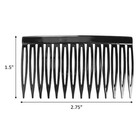 Scunci Plastic Side Hair Combs  Black  Clear  And Tortoise Shell  12 Ct