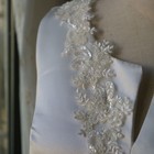 6cm 2yards Ivory White Luxury Beaded Embroidery Flower Lace Appliques For Wed   