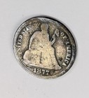 X Nice Over Century Old Love Token On A Real 1850 Liberty Seated Silver Dime