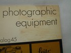 Leitz Leica Photographic Equipment Catalog  45 Vintage Manual Camera Guide Fair