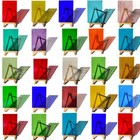24 Sheets Transparent Stained Glass Sheets Variety Pack  4 X 6 Inch Cathedral   