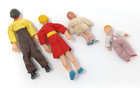 Vintage 1960 s German Dollhouse Family Of 4