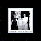 Old Vintage Square Photo Trio Women Standing In Room Snapshot Photograph