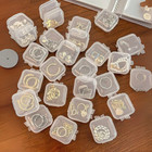 Clear  Mini Plastic Boxes Small Jewellery Organiser Pill Storage Empty Container