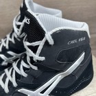 Asics Cael V6 0 Wrestling Shoes Black White Lace Up J401y Mens Size 10 5