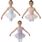 Kids Girls Ballet Ice Skating Tutu Dress Costume Leotard Ballerina Dance Party