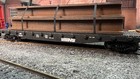 Ho Scale Steel Mill H-beam Flat Car Load  With Real Rust     Ready To Run  rtr 